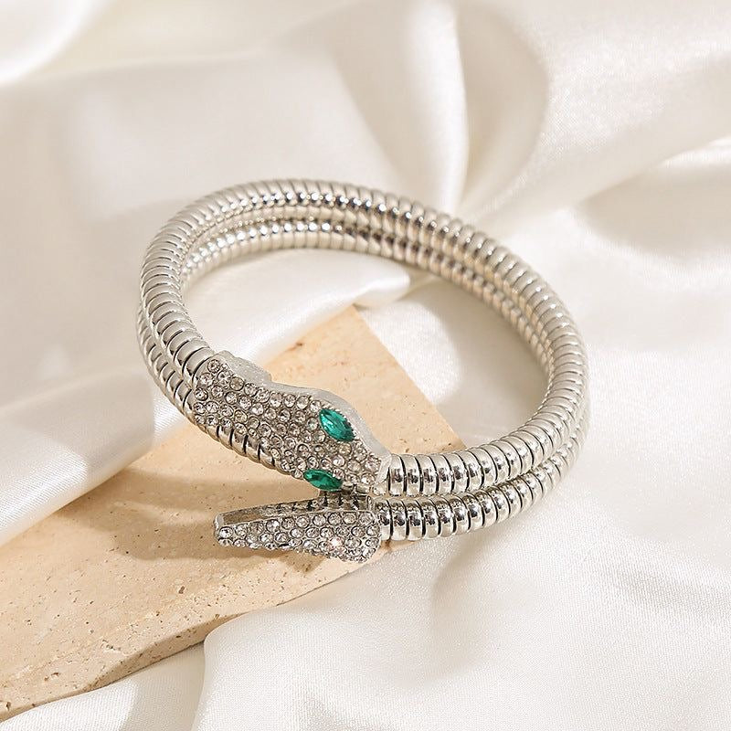 Snake charmer cuff (silver)