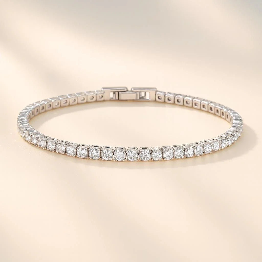 Tennis bracelet (square)