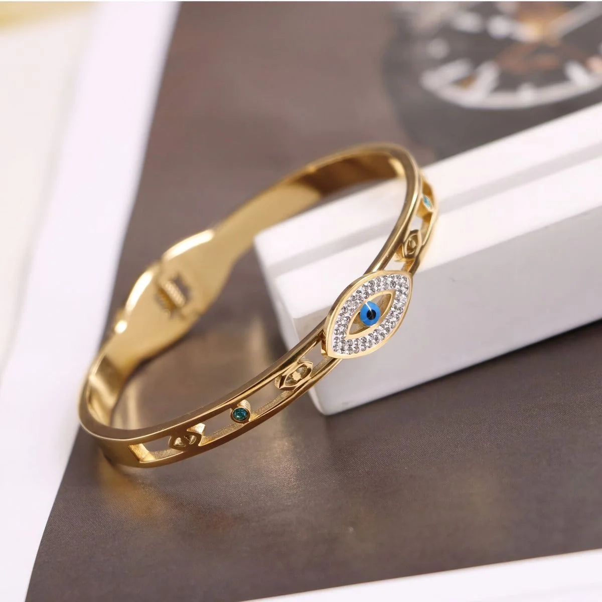 Studded Evil eye bracelet