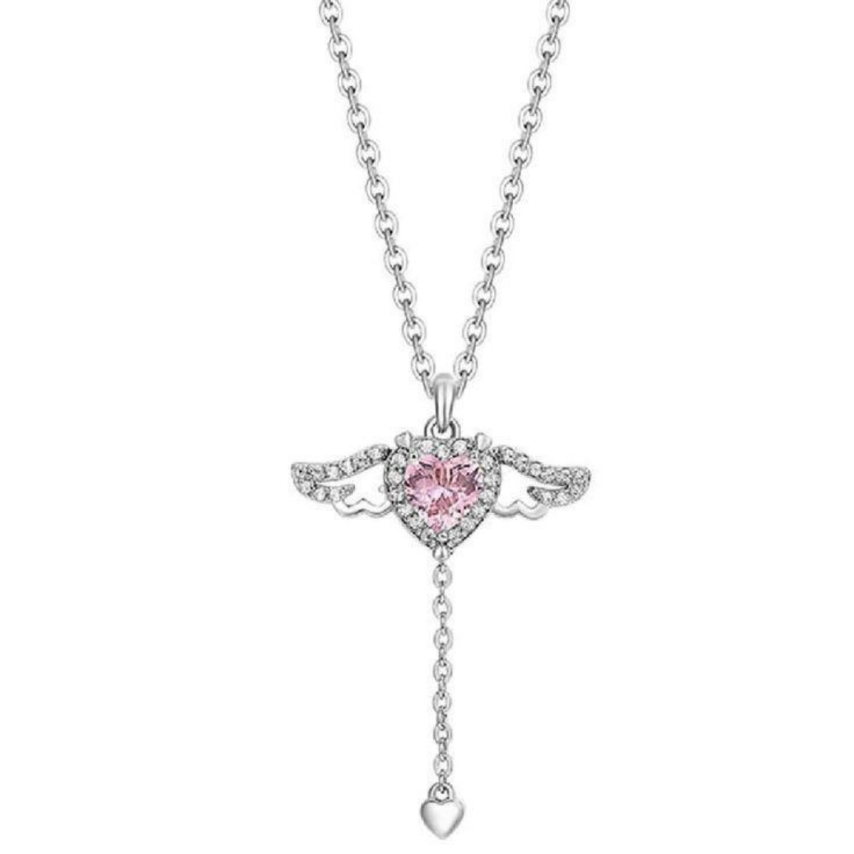 Angle Wings Heart Necklace