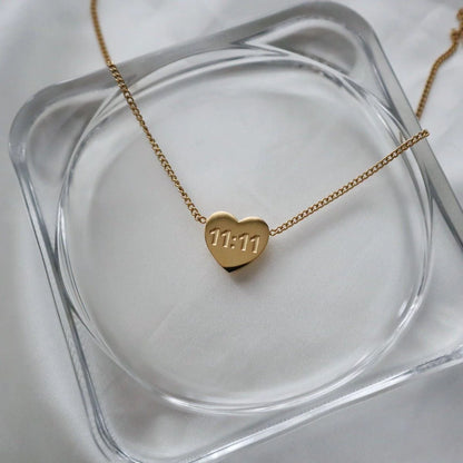 11:11 HEART necklace ♥️